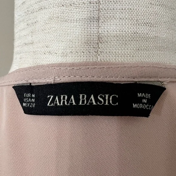 Zara Pink Sleeveless Wrap Top Size M​​​ - Picture 7 of 7